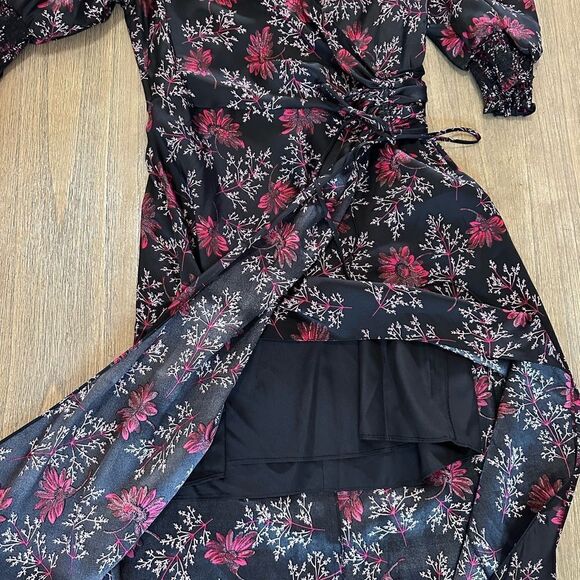 Cinq à Sept Daisy Kacy Faux Wrap Midi Dress‎ size 4 - Picture 12 of 15